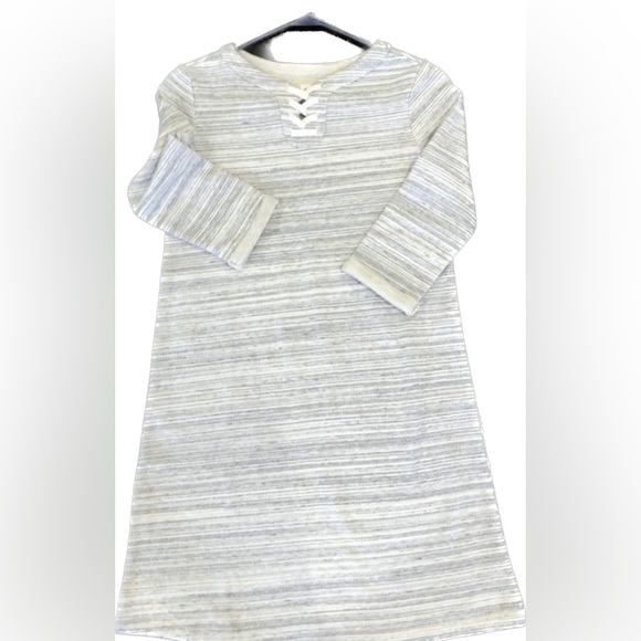 GAP Other - Gap Dress girls size 14-16. Sweatshirt dress. Gray stripes with some sparkle
